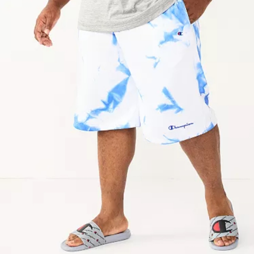 Big & Tall Champion® Tie-Dyed Fleece Shorts 2XB